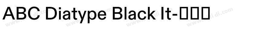 ABC Diatype Black It字体转换